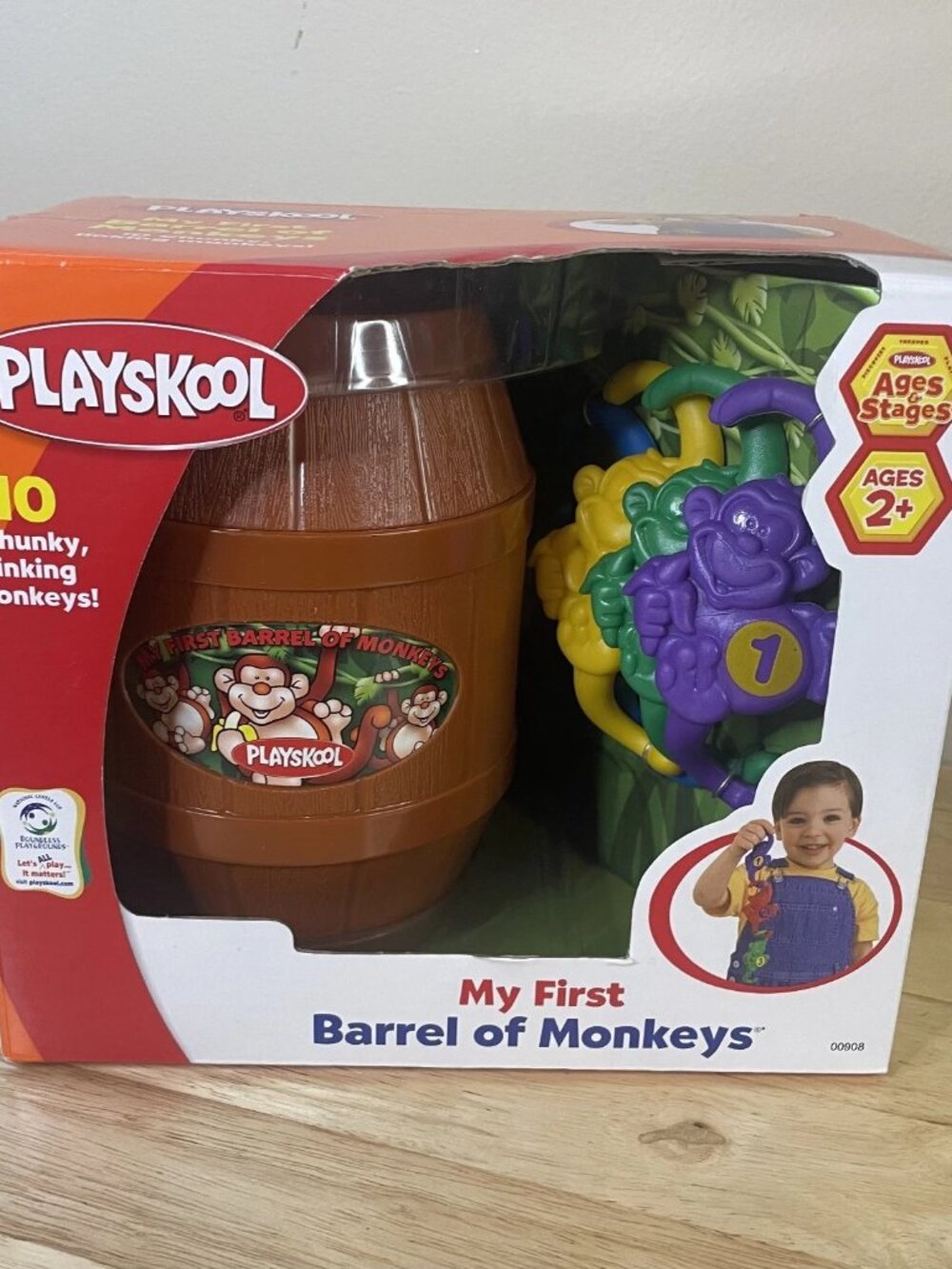 Vintage 2006 Playskool My First Barrel of Monkeys by Hasbro — New in Package